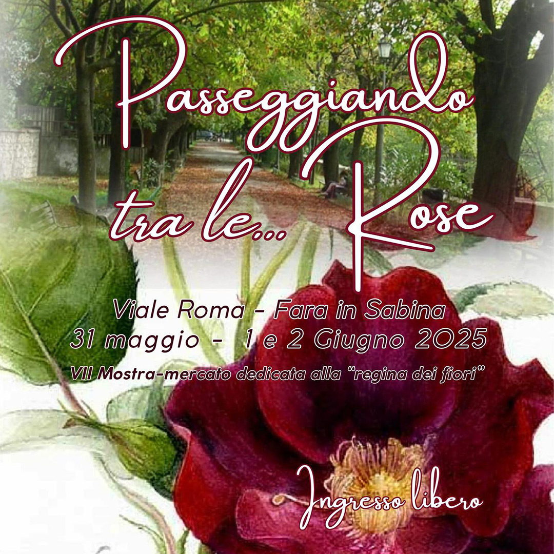 Locandina passeggiando tra le rose