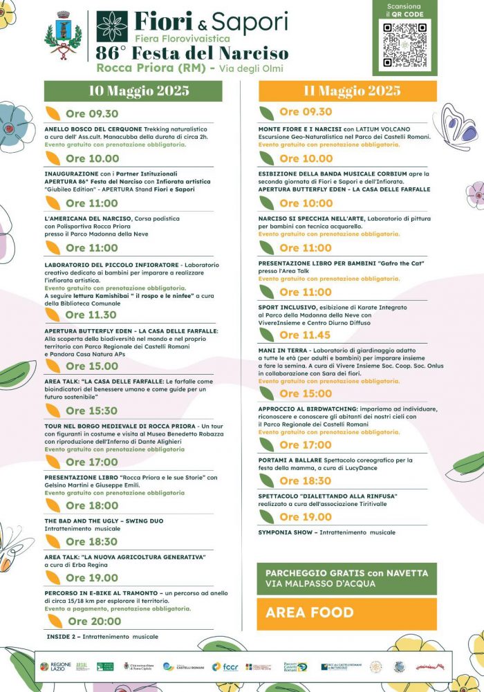 locandina Festa del Narciso a Rocca Priora 2025