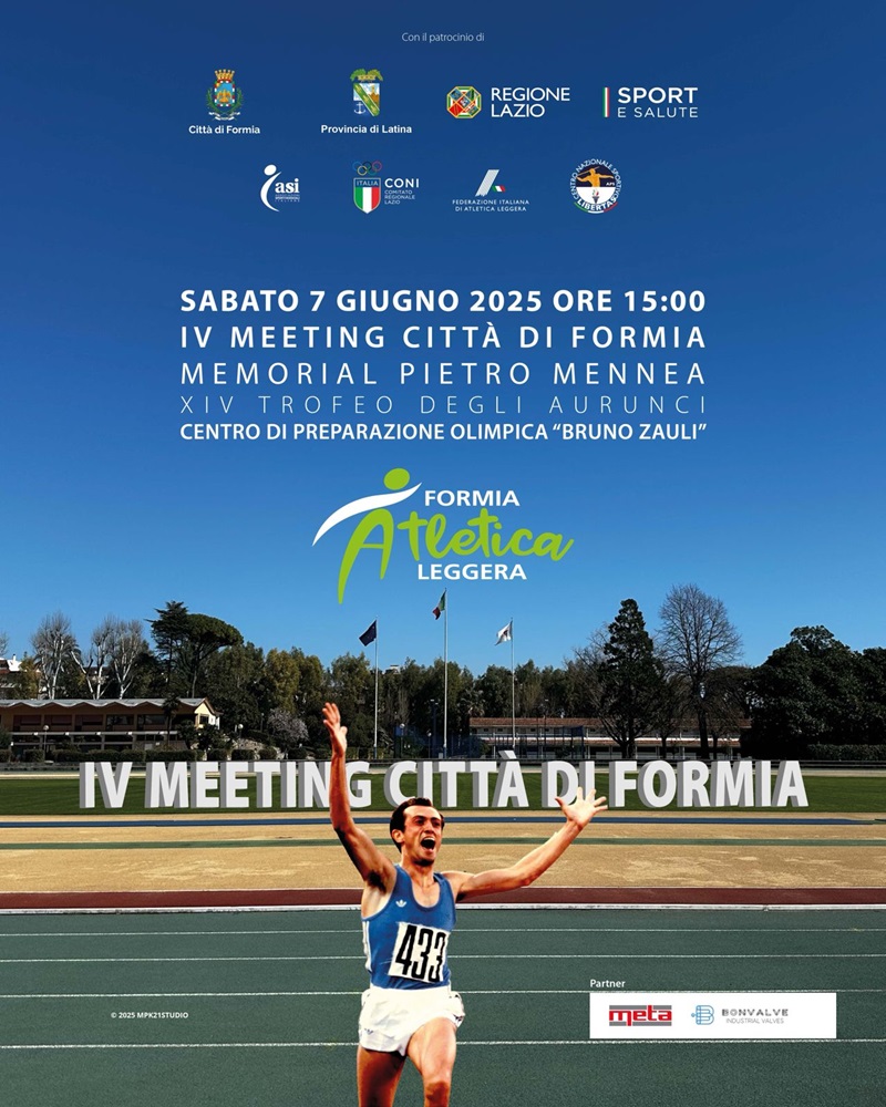 Locandina IV Meeting Città di Formia - Memorial Pietro Mennea