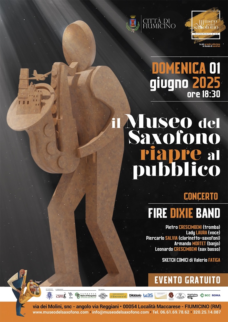 Locandina Concerto al Museo del Saxofono 2025