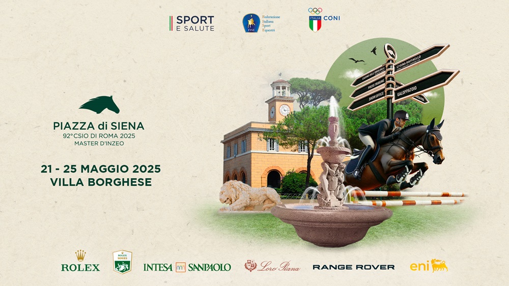 Locandina Concorso Ippico Piazza di Siena 2025