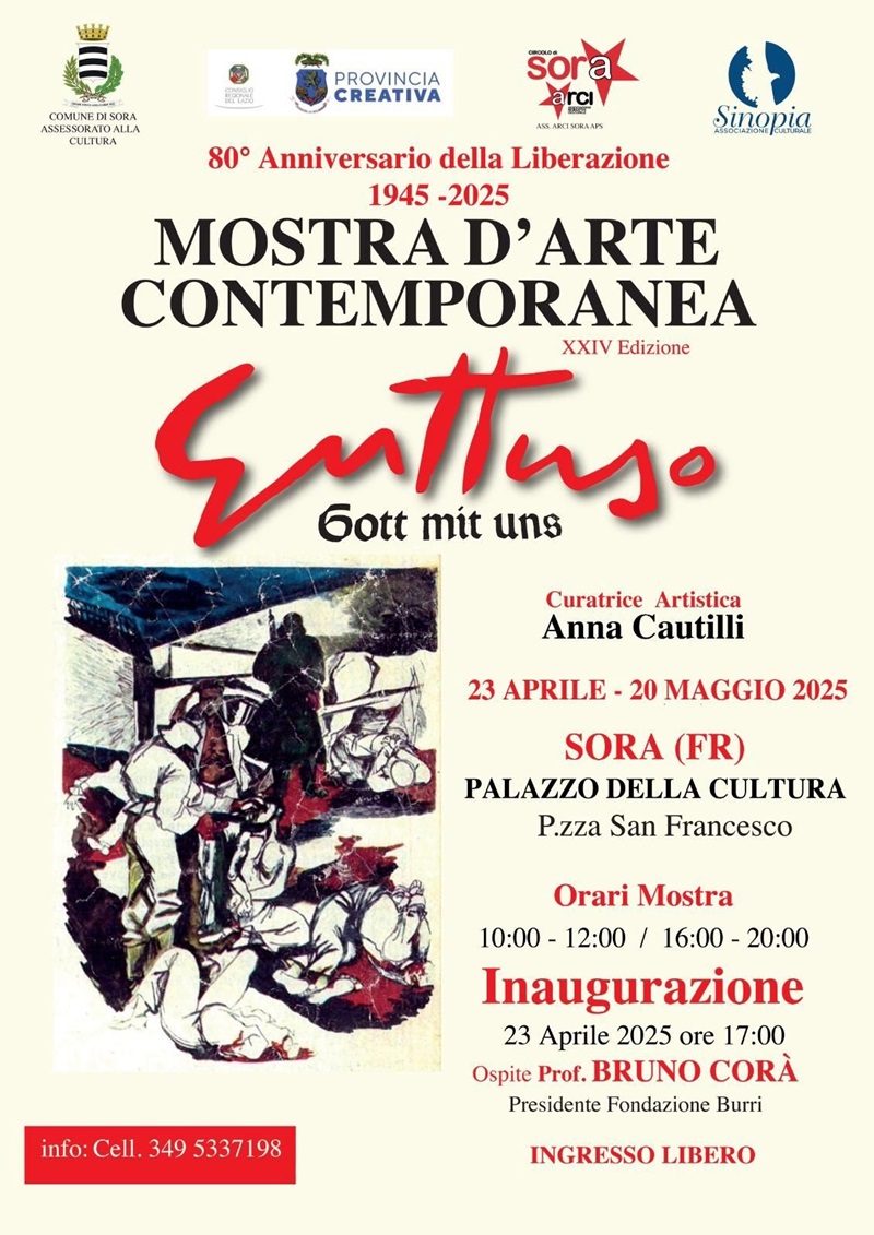 Locandina mostra Guttuso a Sora 2025