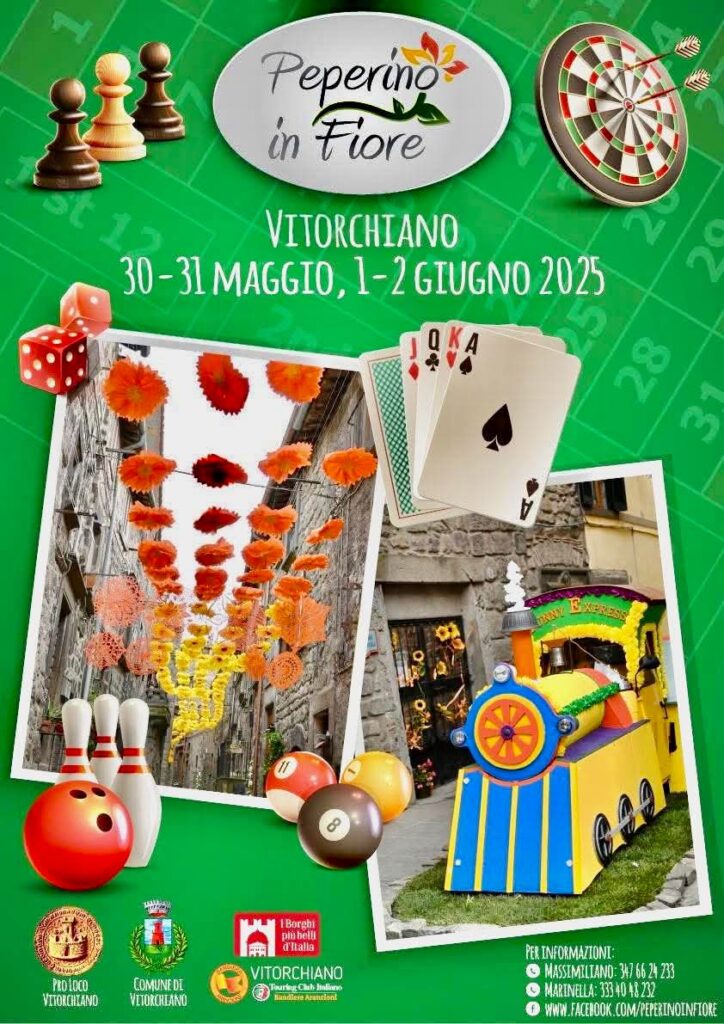 Locandina Peperino in fiore 2025 Vitorchiano