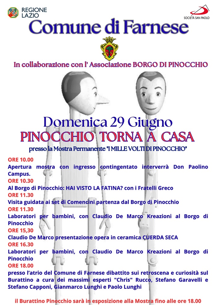 Locandina Pinocchio a Farnese 2025