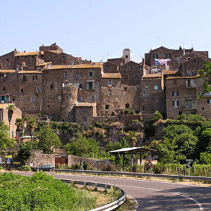 Scorcio del borgo antico di Vetralla in provincia di Viterbo