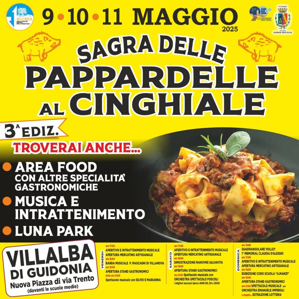locandina pappardella al cinghiale di Villalba