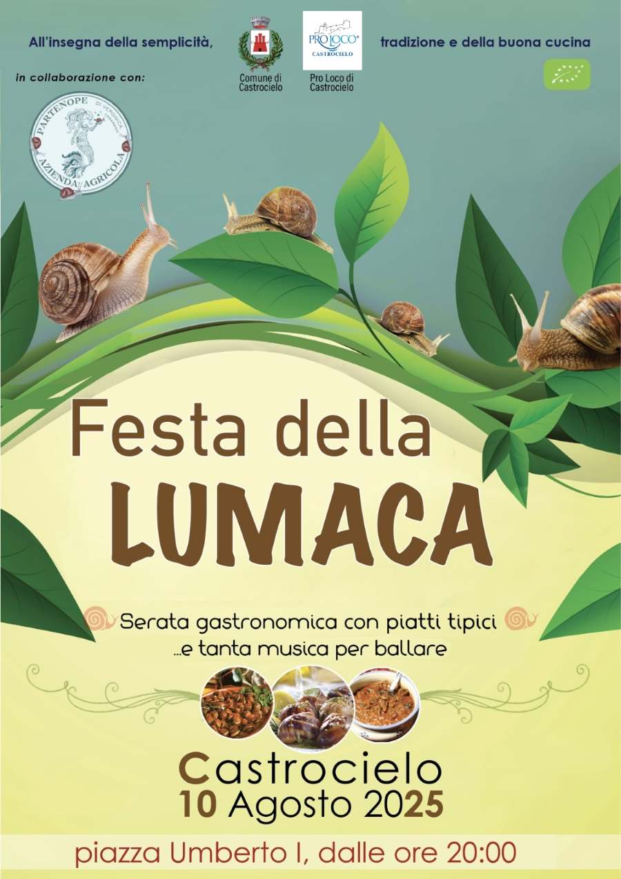 Locandina della Festa della lumaca di Castrocileo