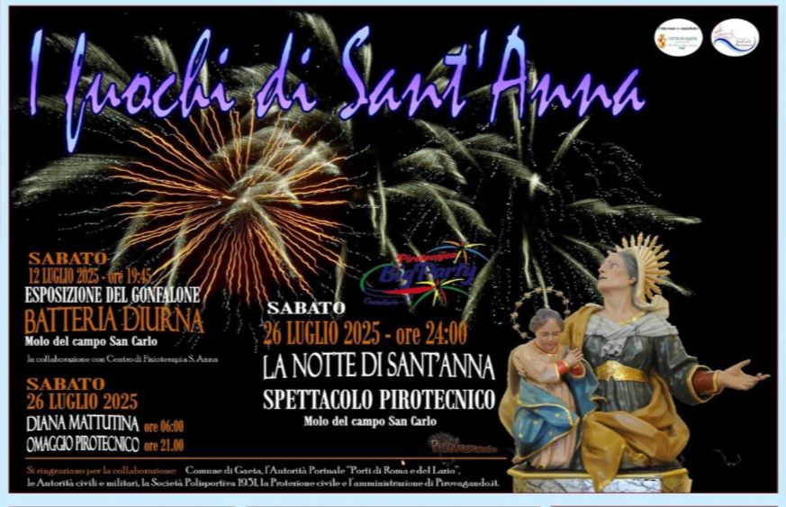 Locandina della Festa di Sant'Anna a Gaeta