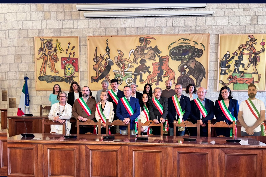 I 12 Sindaci alla firma Protocollo Candidatura Capitale della Cultura 2028