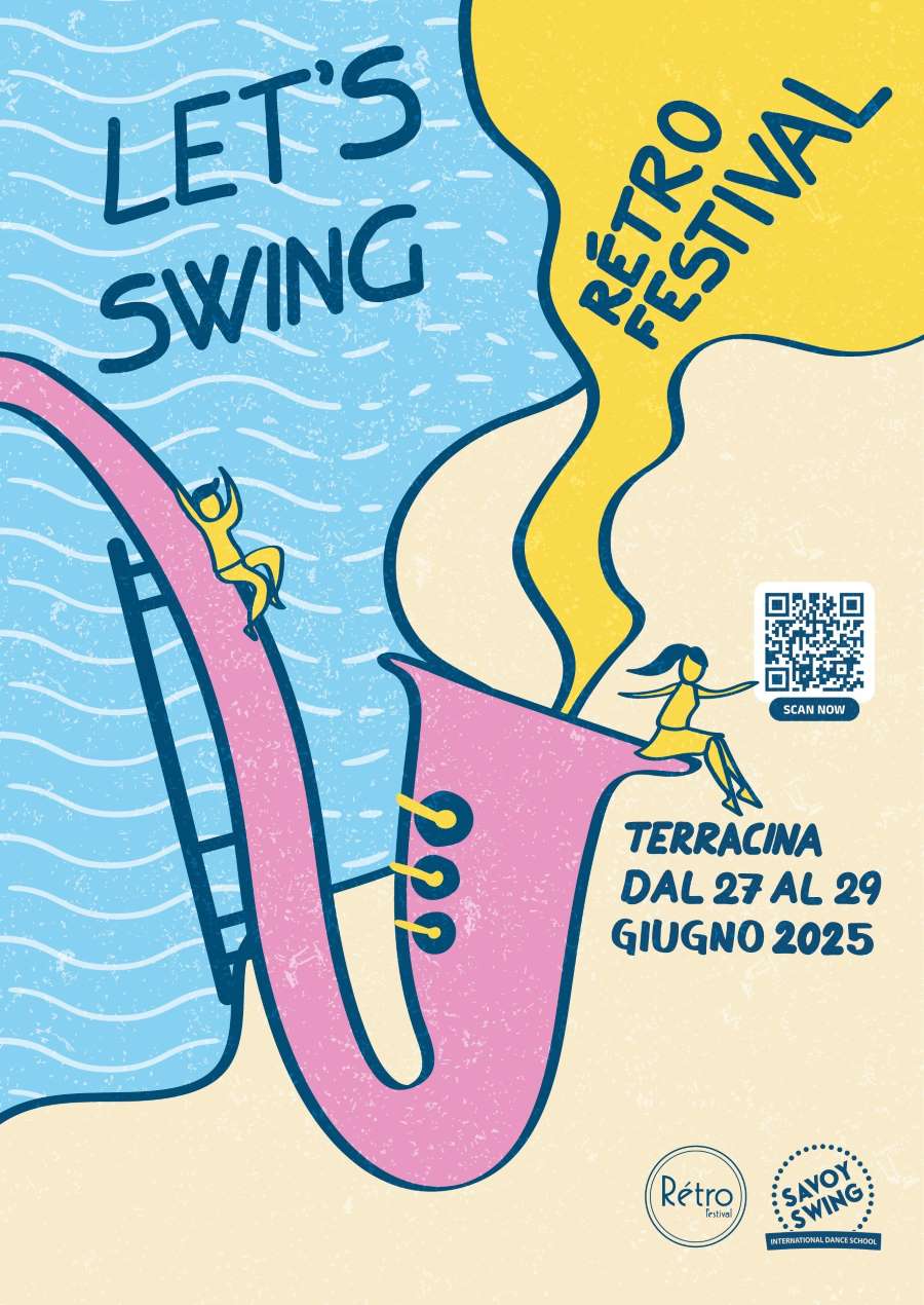 Locandina del "Let's Swing Retro Festival" a Terracina, 