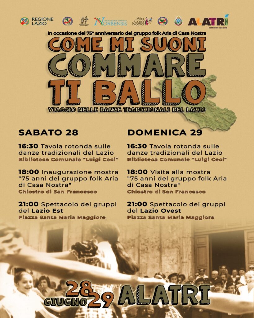 Locandina Come mi suoni ti ballo ad Alatri 2025