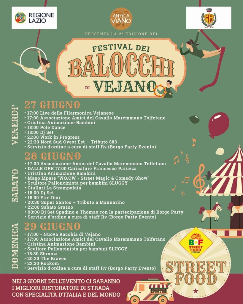 Locandina Festival dei Balocchi a Vejano 2025