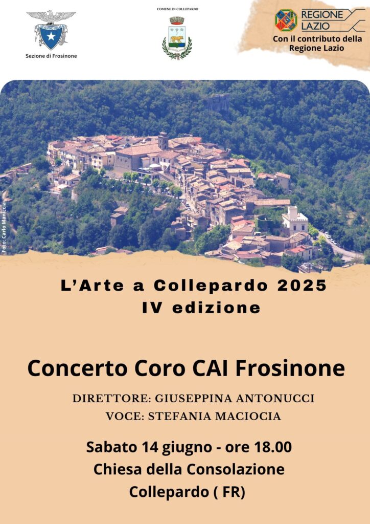 Locandina l'arte a Collepardo 2025