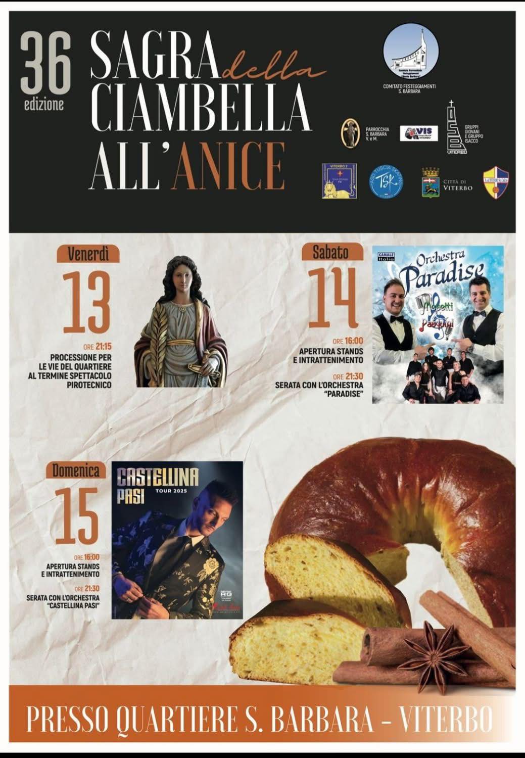 Locandina sagra della ciambella all'anice
