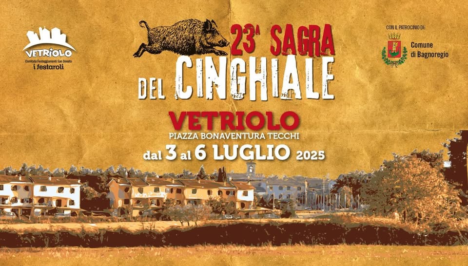 Locandina sagra del cinghiale Vetriolo 2025