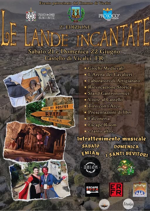Comune di Vicalvi, ocandina dell'iniziativa Le Lande incantate