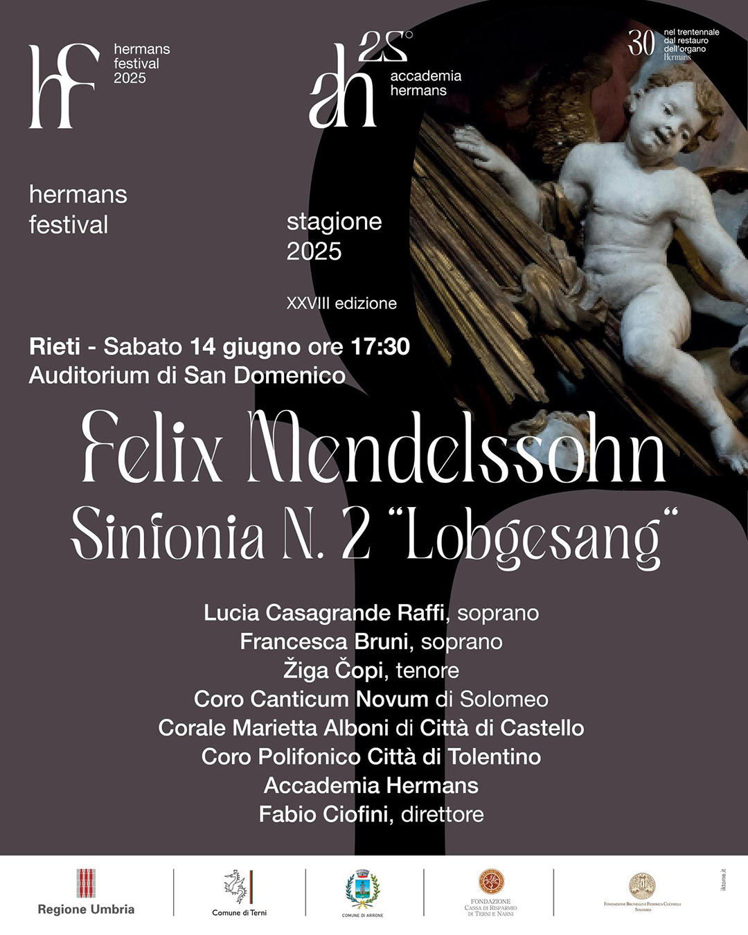 Locandina Felix Mendelssohn Sinfonia n. 2 Lobgesang