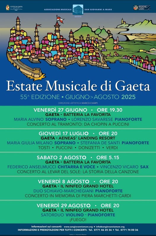 Locandina eventi di Agosto a Gaeta