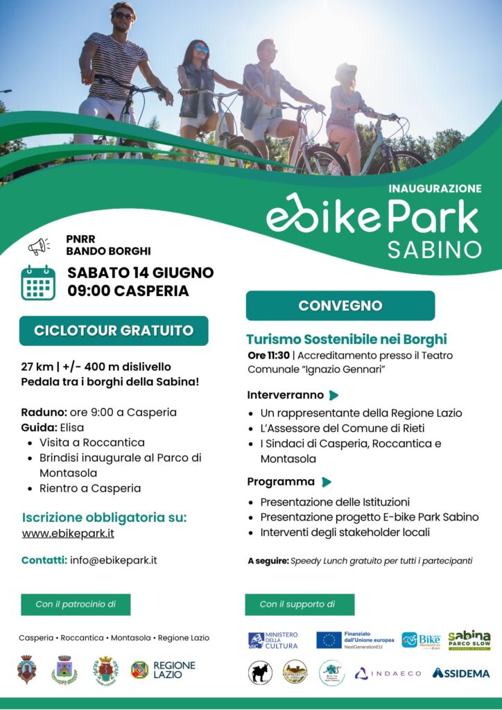 locandina EBIKE PARK Casperia 2025