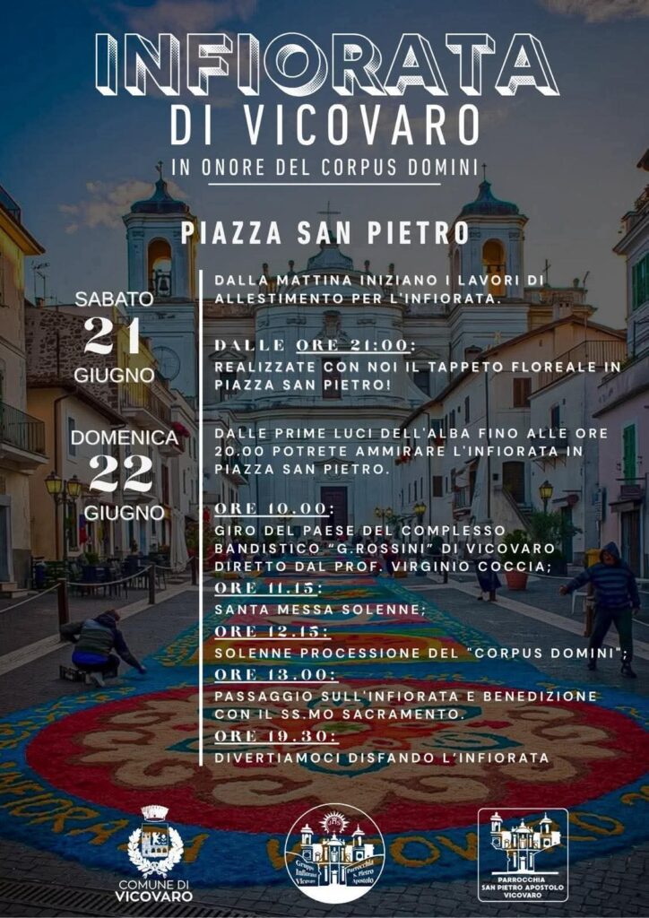 locandina Infiorata di Vicovaro 2025