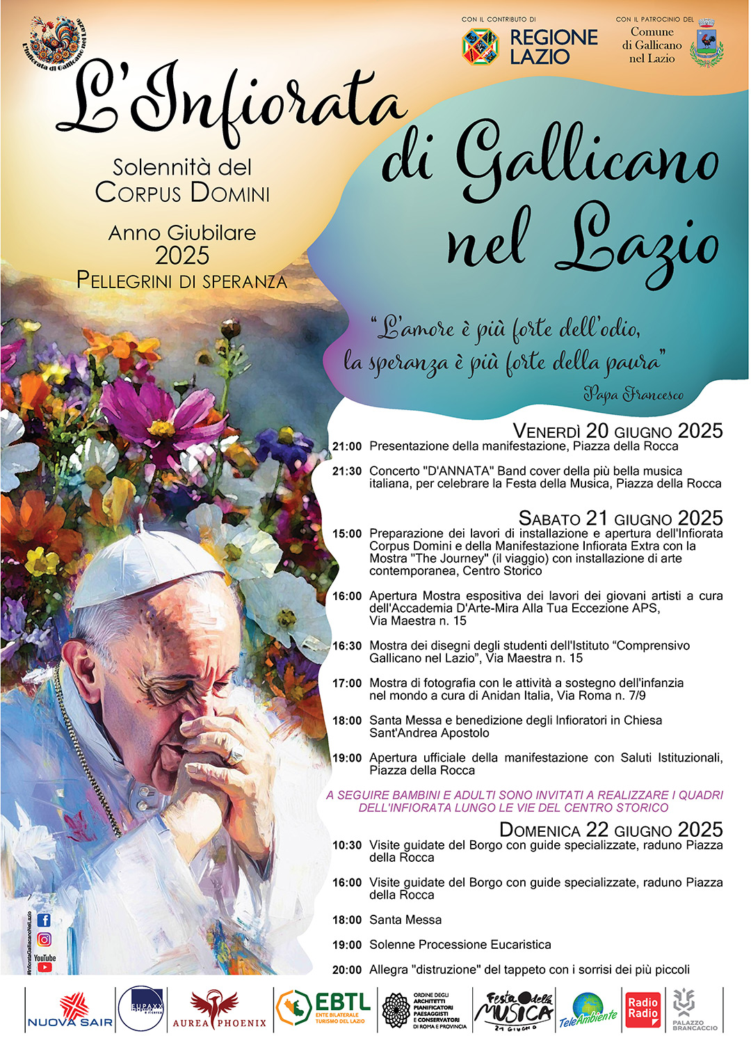 Locandina Infiorata 2025 Gallicano
