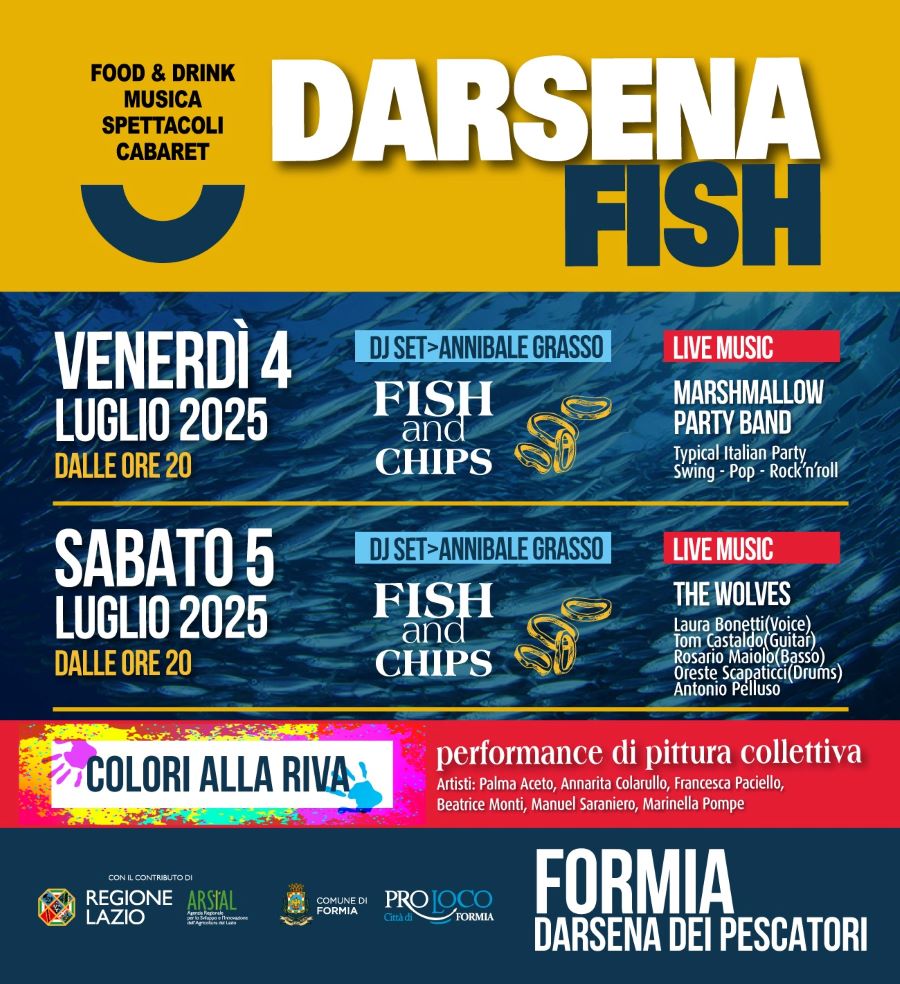 Locandina Evento Darsena Fish a Formia