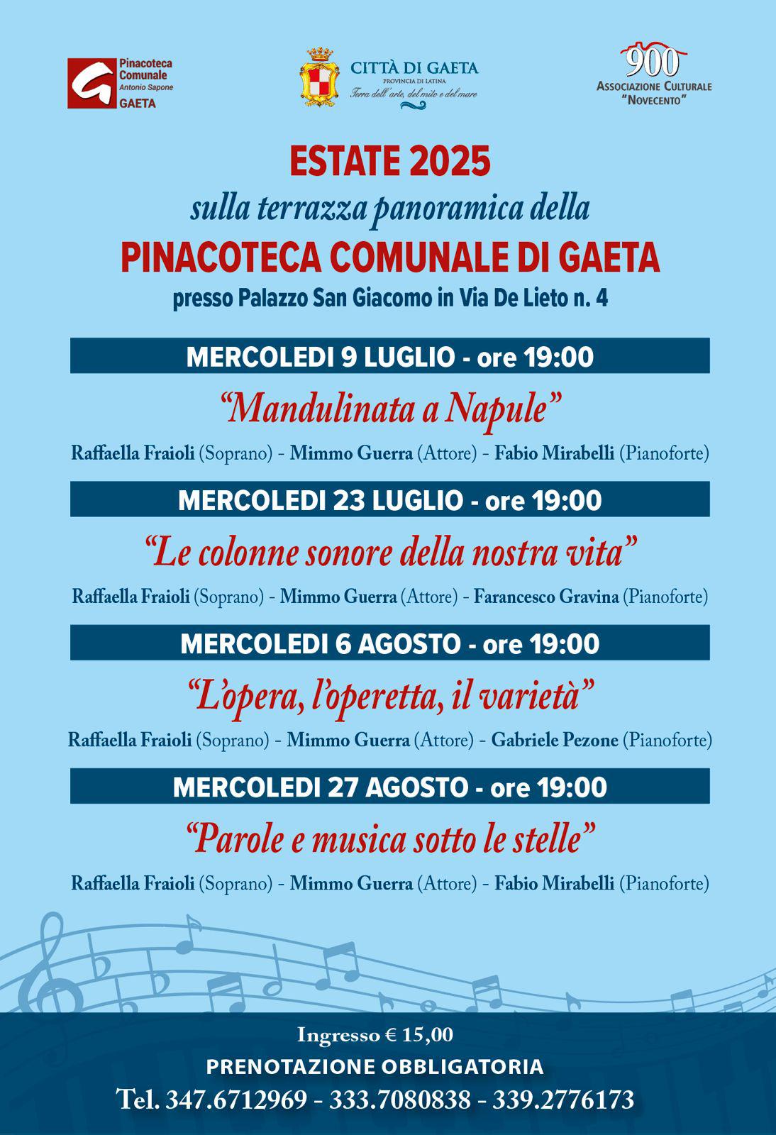 Gaeta – Un’Estate tra Note e Parole