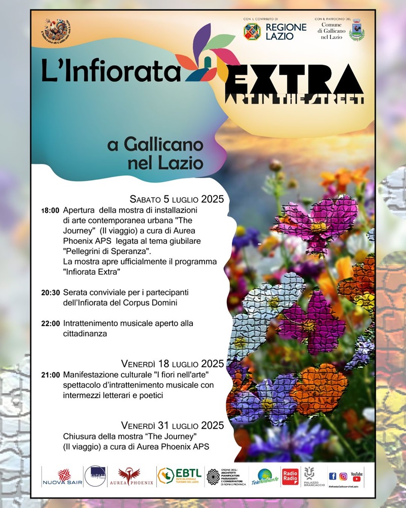 Locandina di Infiorata Extra a Gallicano nel Lazio