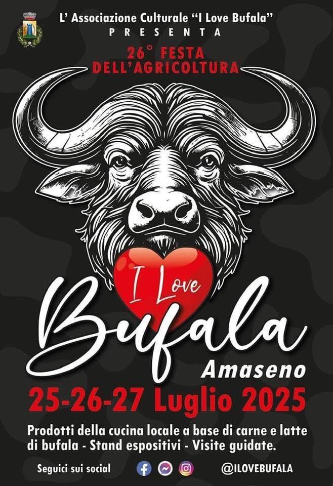 Locandina dell'iniziativa "I Love Bufala ad Amaseno"