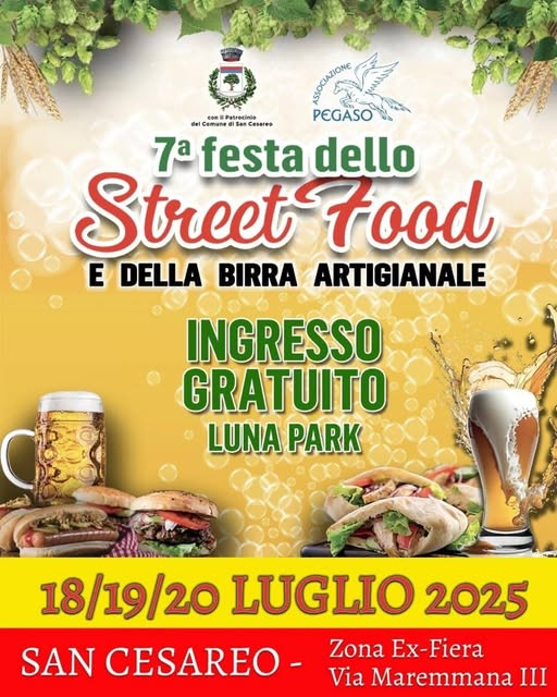 Locandina Festa dello Street Food e Birra Artigianale