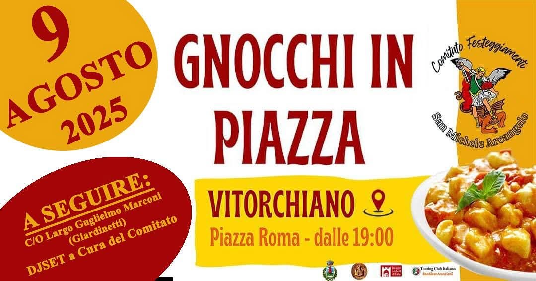 Locandina Gnocchi in Piazza Vitorchiano 2025