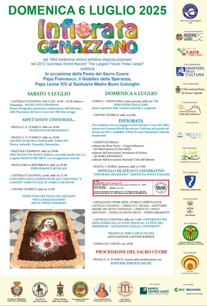 Locandina Infiorata Genazzano 2025