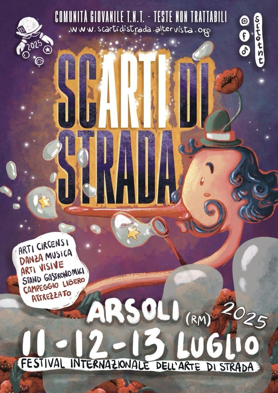 Locandina ScArti di Strada Arsoli 2025