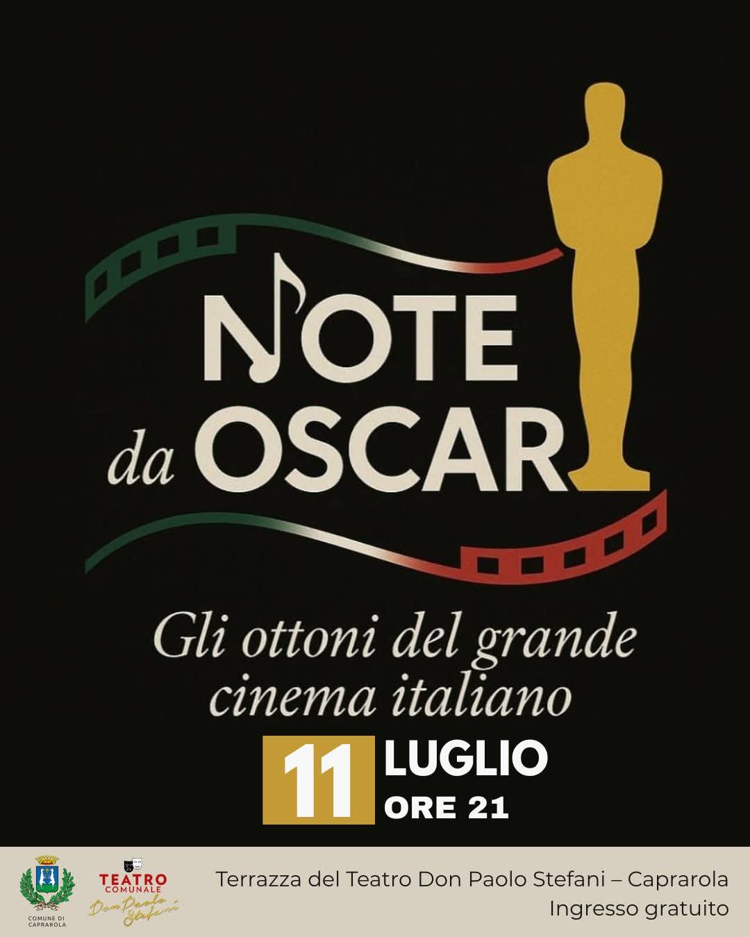 Locandina dell'iniziativa di Caprarola: Note da Oscar