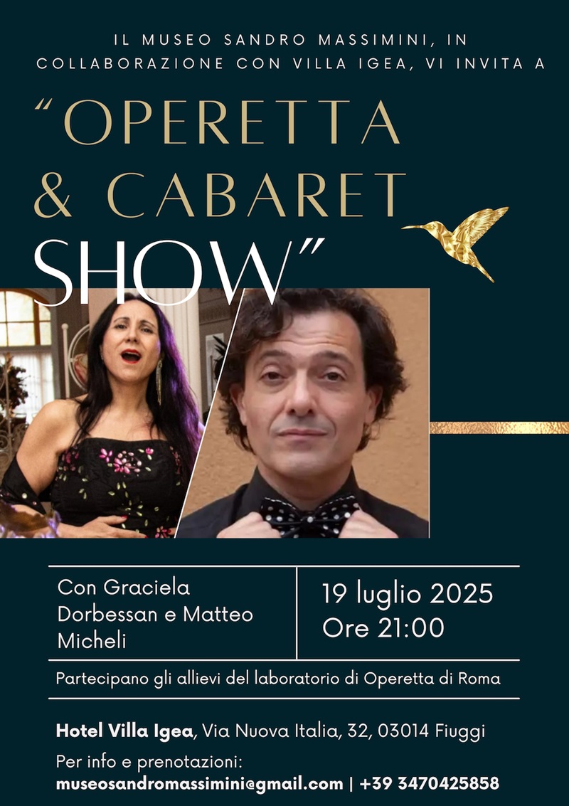 Operetta Cabaret show a teatro Sandro Massimini