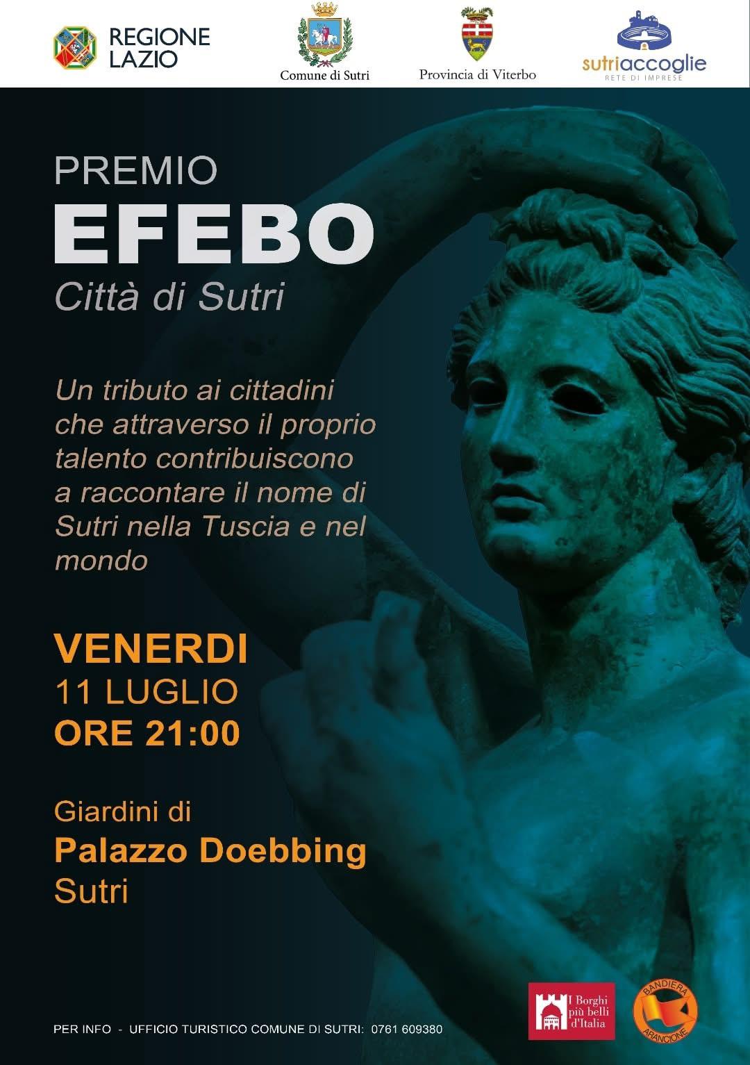 Locandina del Premio Efebo a Sutri