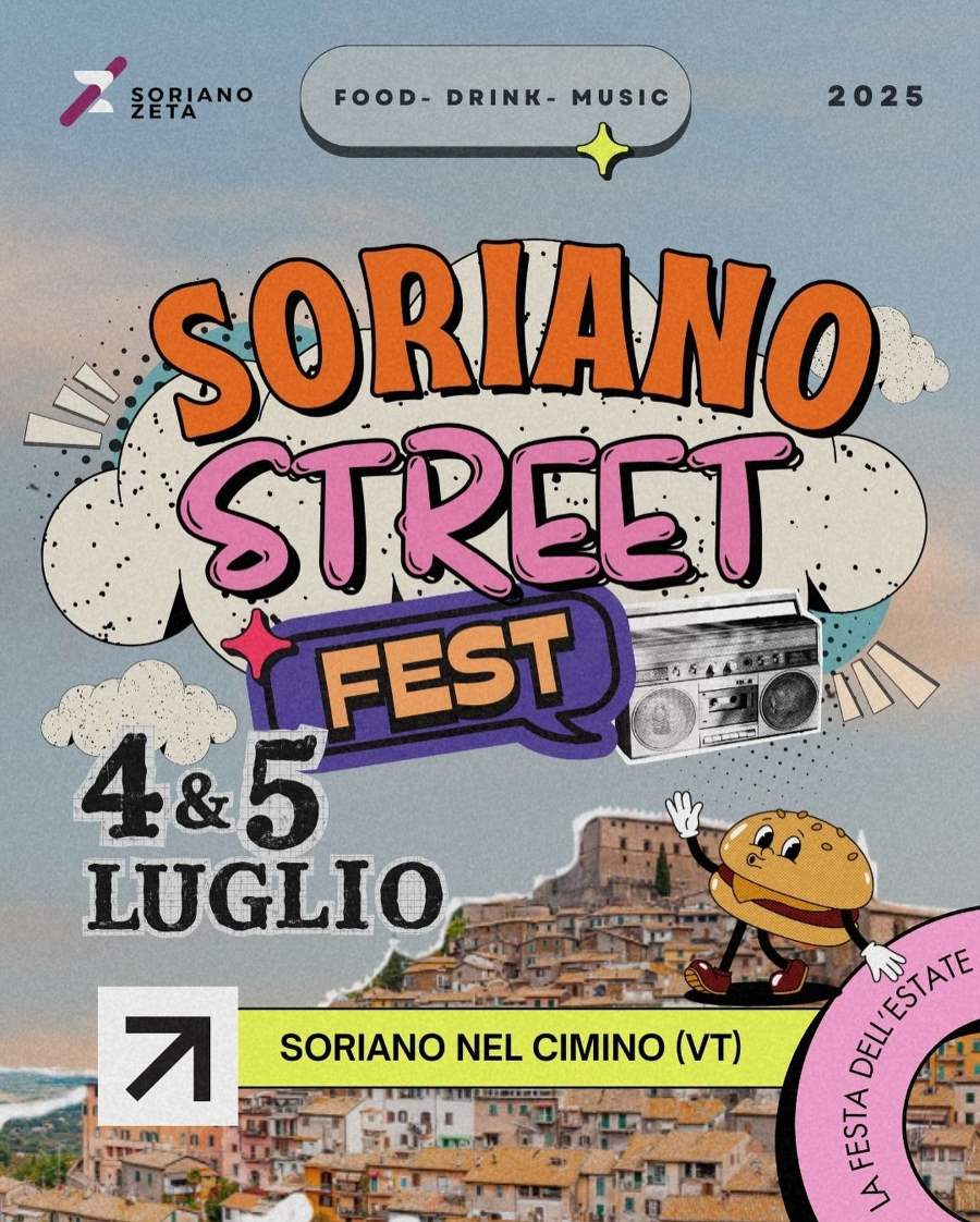 Locandina dell'iniziativa "Soriano Street Fest"