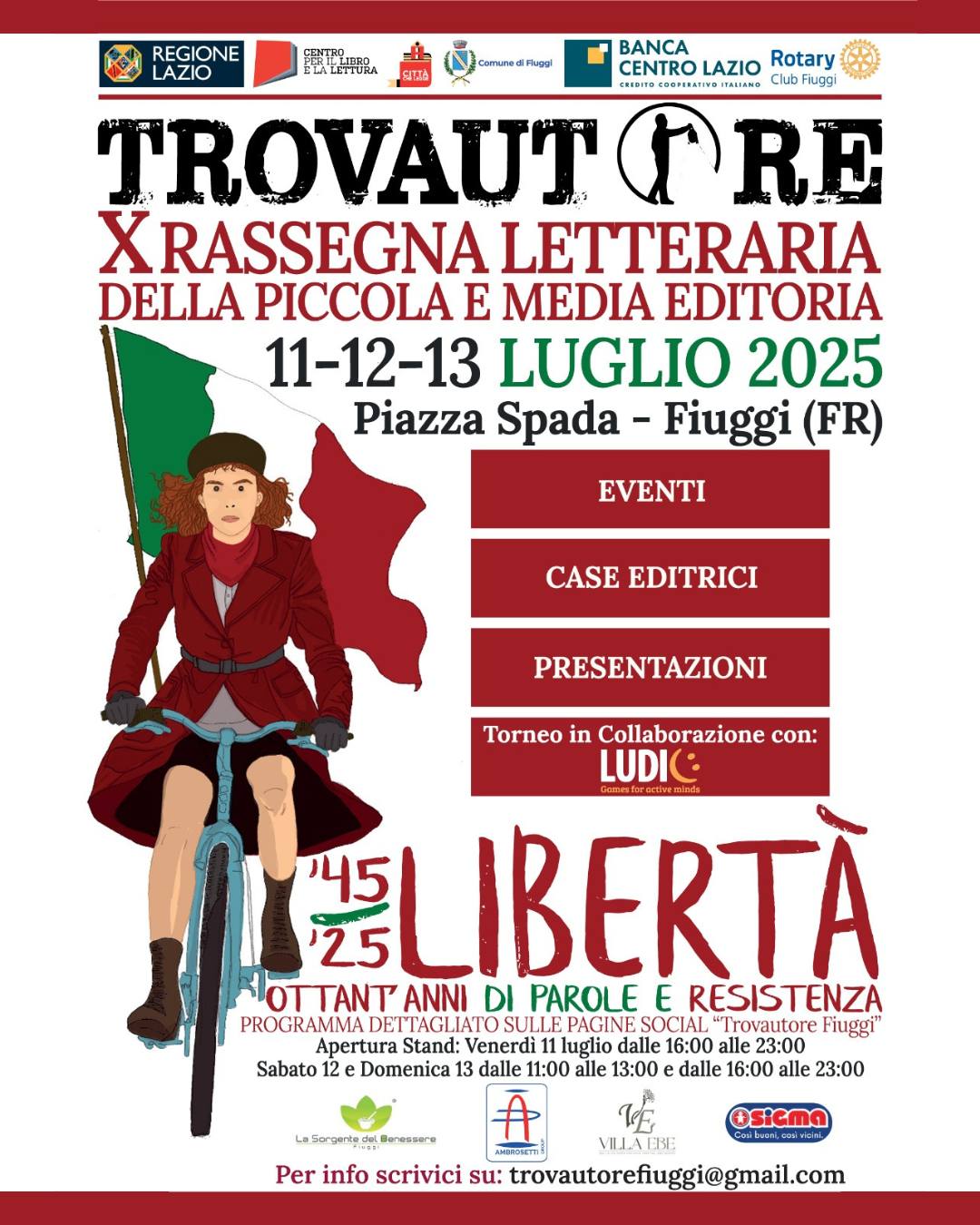Locandina dell'iniziativa Trovautore Fiuggi