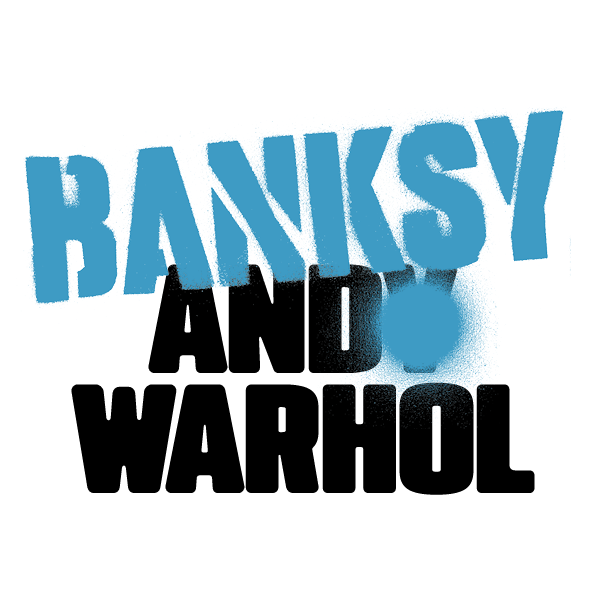 Banner Banksy e Warhol