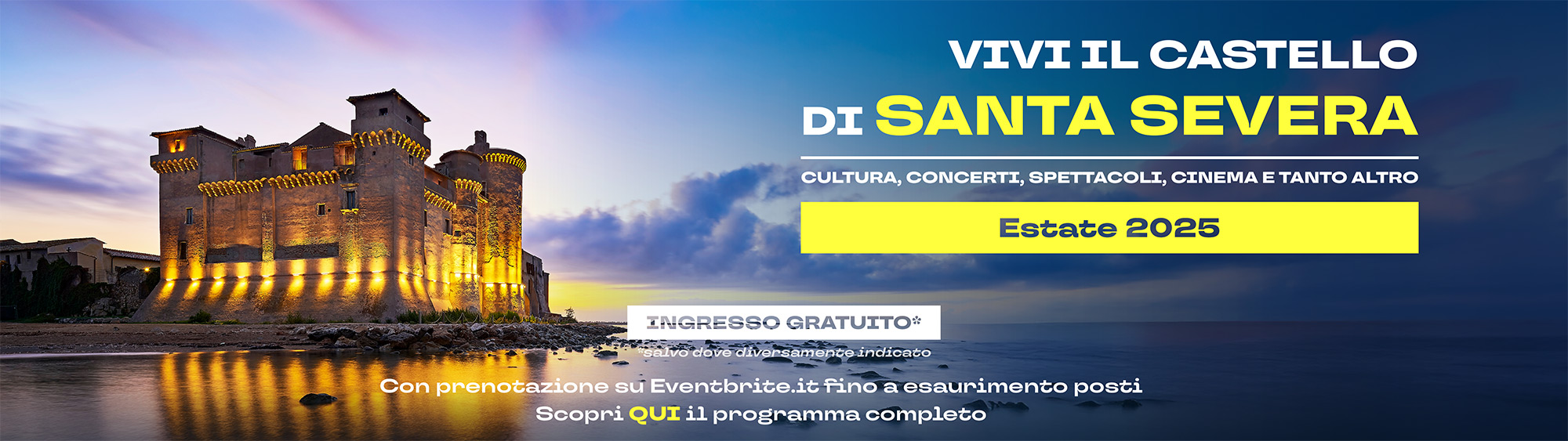 Banner Vivi il Castello di Santa Severa 2025