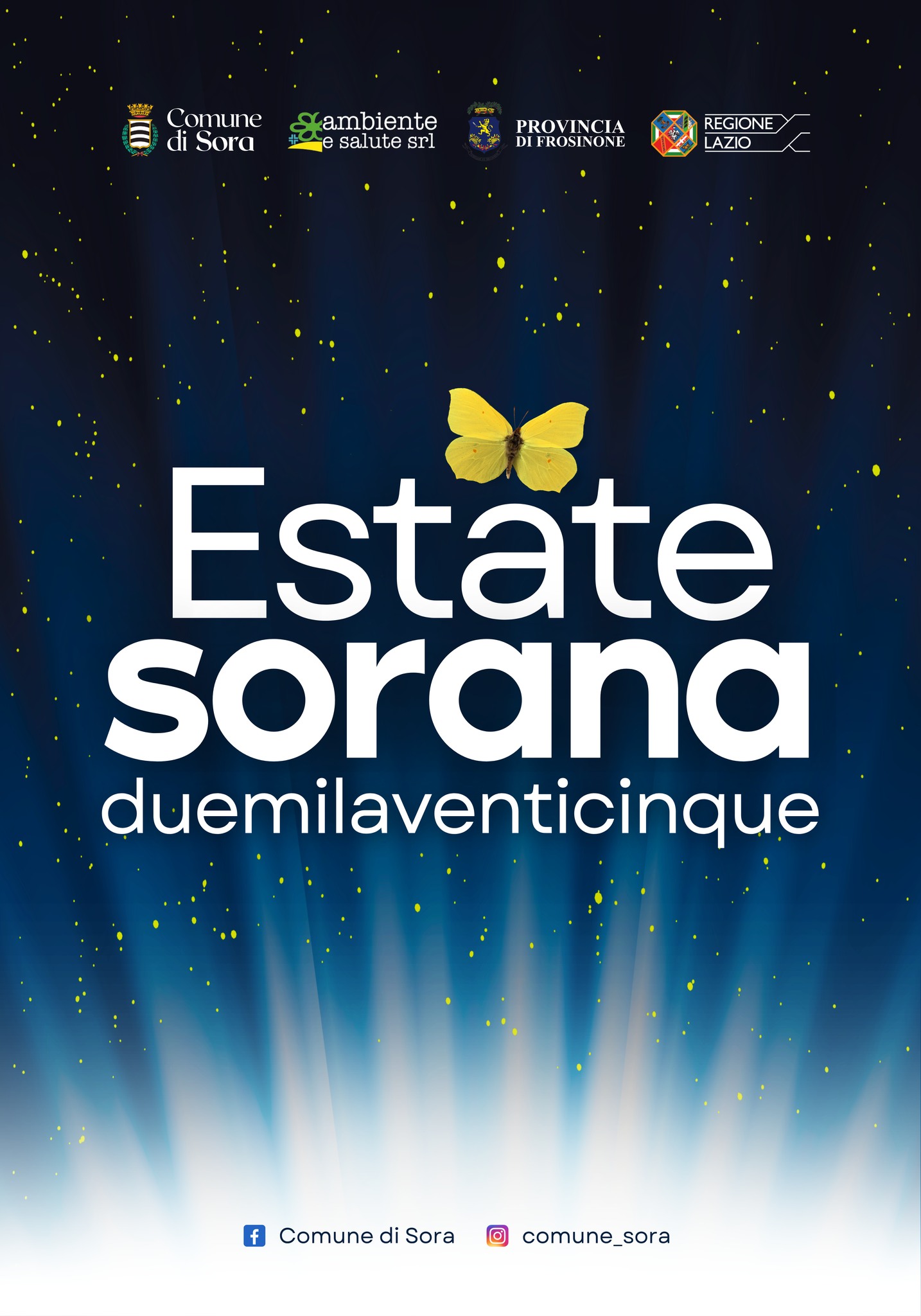 Locandina dell'Estate Sorana a Sora in provincia di Frosinone