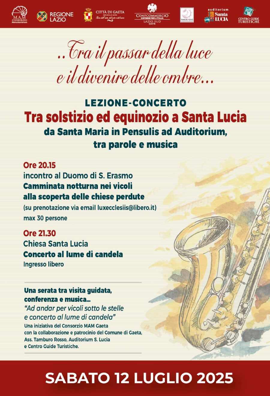 Locandina dell'iniziativa "Gaeta Luci ed Ombre"