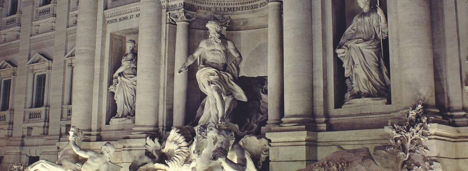Particolare di Fontana di Trevi