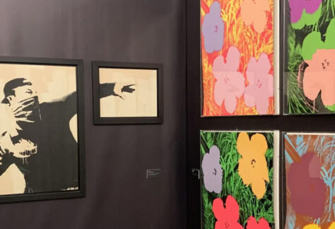 Alcune opere di Banksy e Warhol esposte in mostra