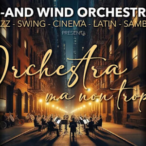 Illustrazione di un'orchestra in strada