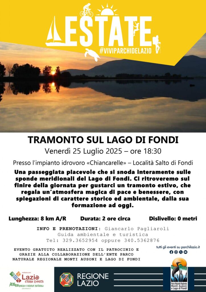locandina La magia del lago di Fondi 