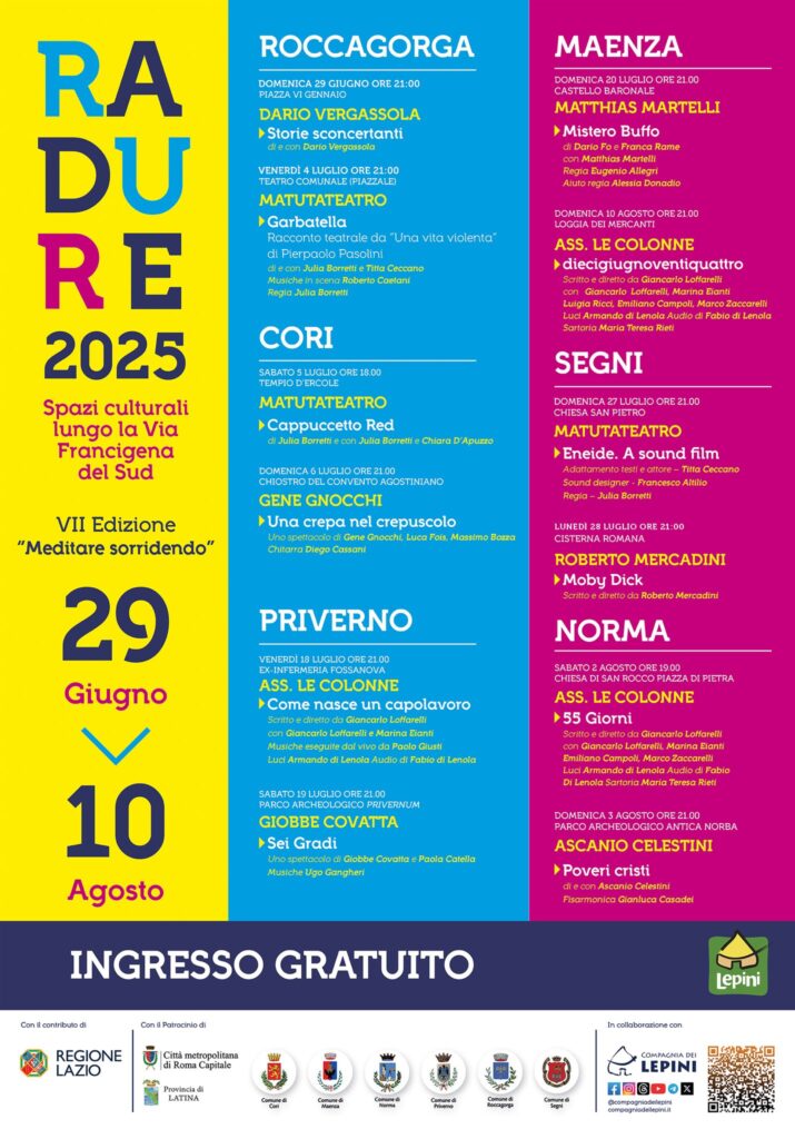 locandina Maenza Radure 2025
