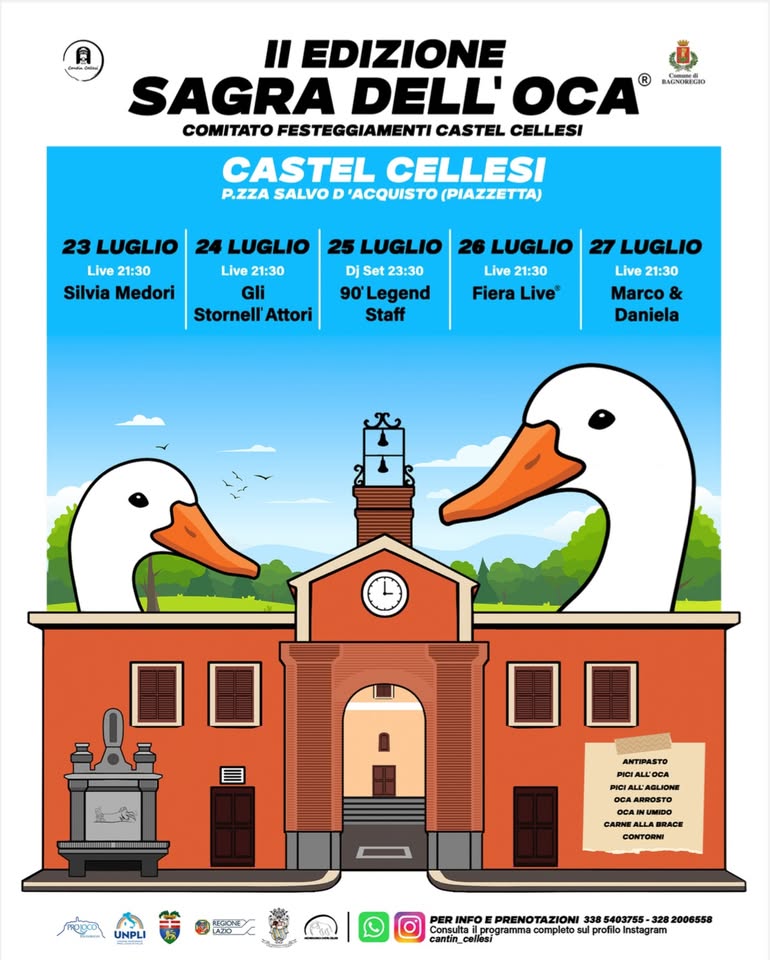 locandina Sagra dell'Oca a Castel Cellesi
