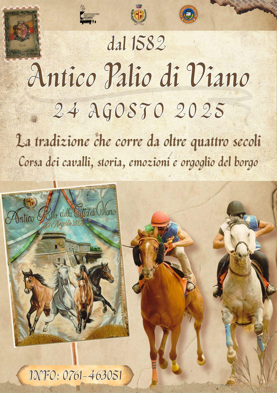 Locandina dell'Antico Palio di Viano 2025