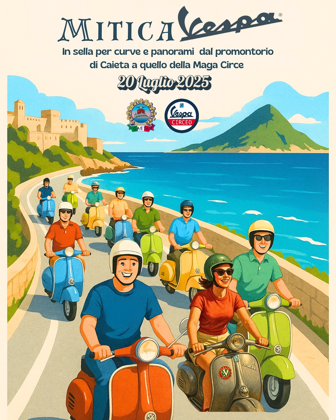 Locandina Raduno vespe a Gaeta